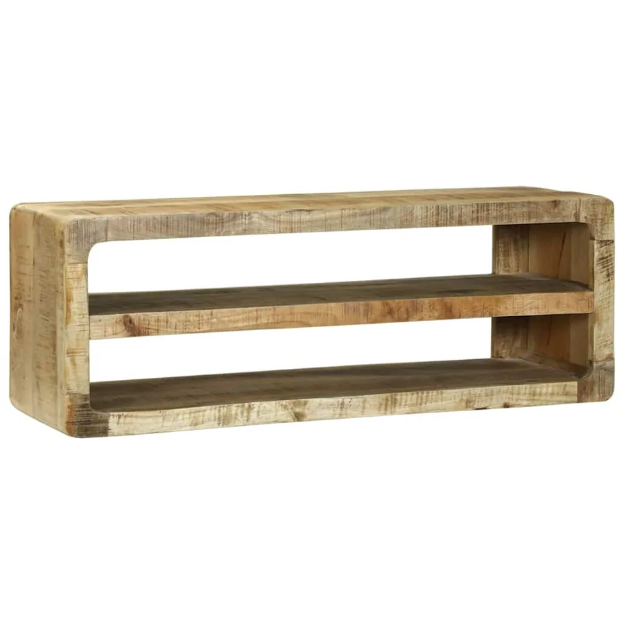 Meuble TV Marron 100 x 32 x 36 cm Bois de manguier massif