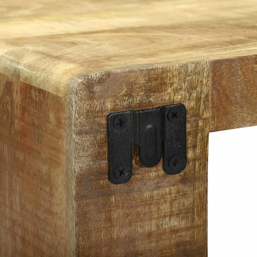 Meuble TV Marron 36 x 30 x 54 cm Bois de manguier massif - 8