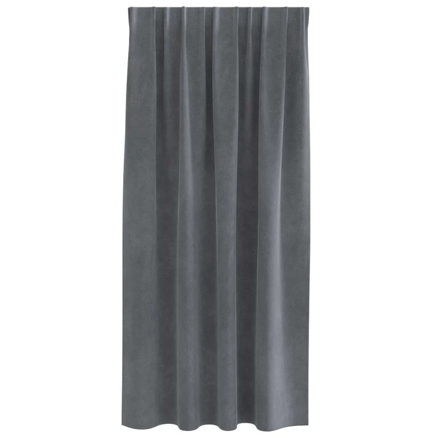 Rideaux occultants 2 pcs Gris clair 140 x 175 cm Velours - 5