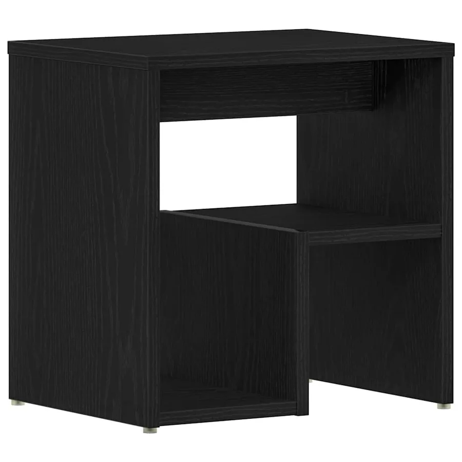 Cabinet de chevet Chêne noir 40 x 30 x 40 cm Bois d'ingénierie - 2