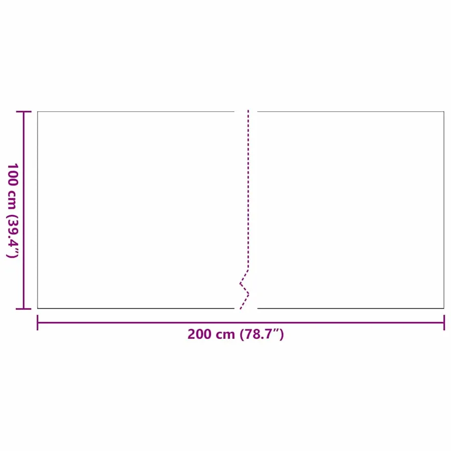 Gazon artificiel 200 x 100 x 4 cm PP & PE - 9