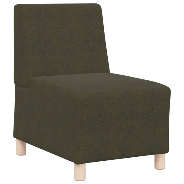 Fauteuil vert kaki 55 cm suédine