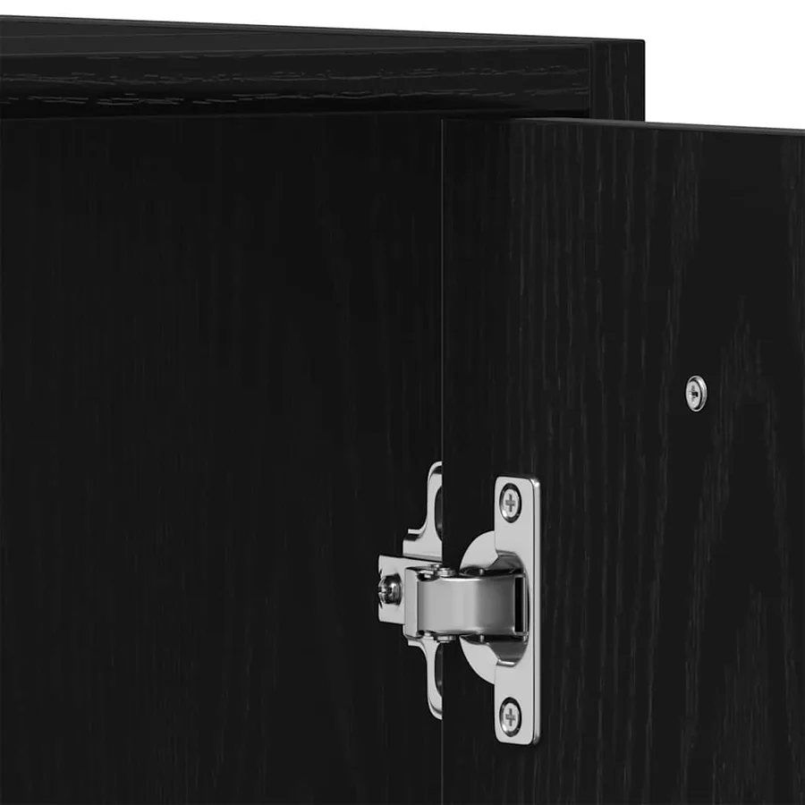 Ensemble de mobilier de salle de bain 4 pcs Chêne noir - 12