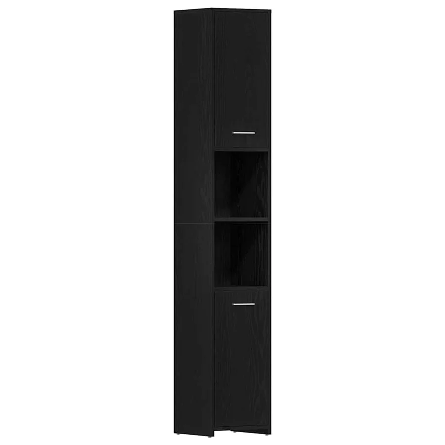 Ensemble de mobilier de salle de bain 4 pcs Chêne noir - 7