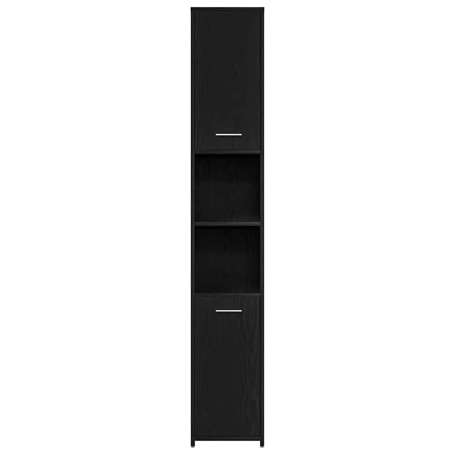 Ensemble de mobilier de salle de bain 4 pcs Chêne noir - 9