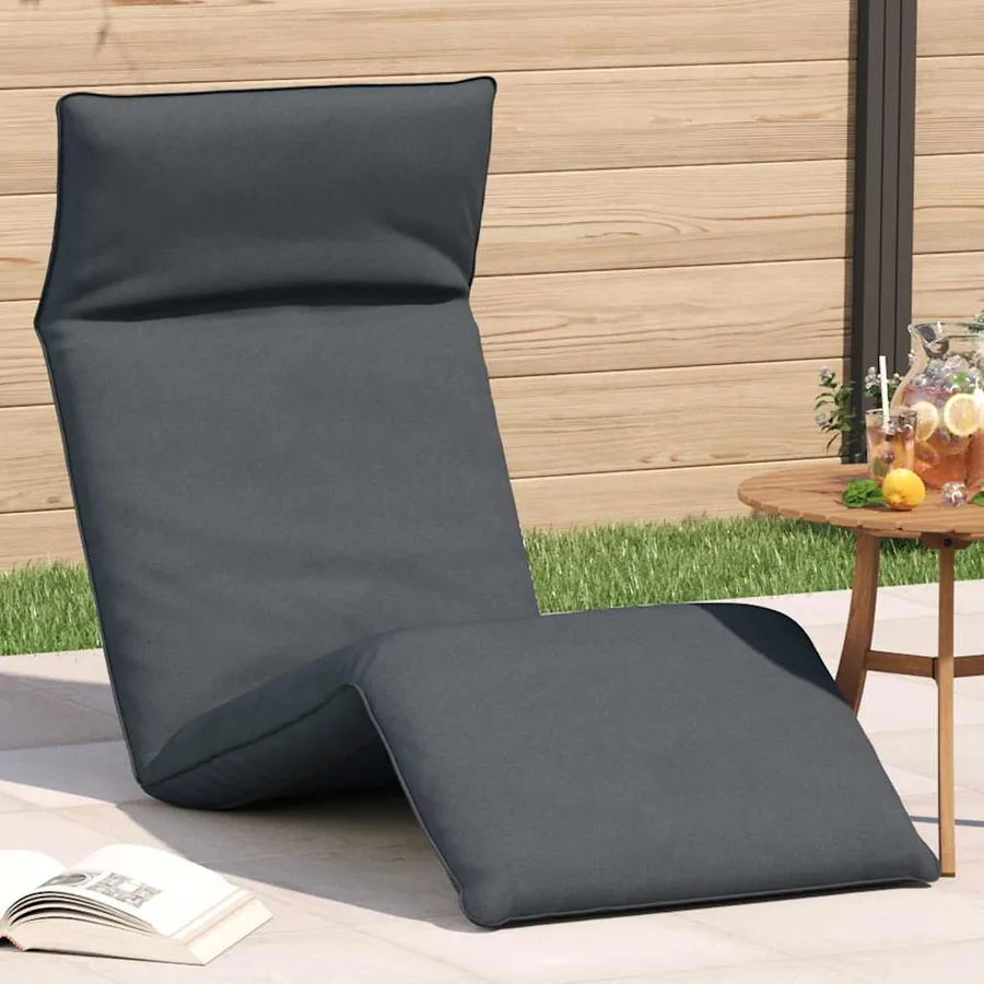 Chaise longue pliante anthracite 175x54x8,5 cm tissu oxford