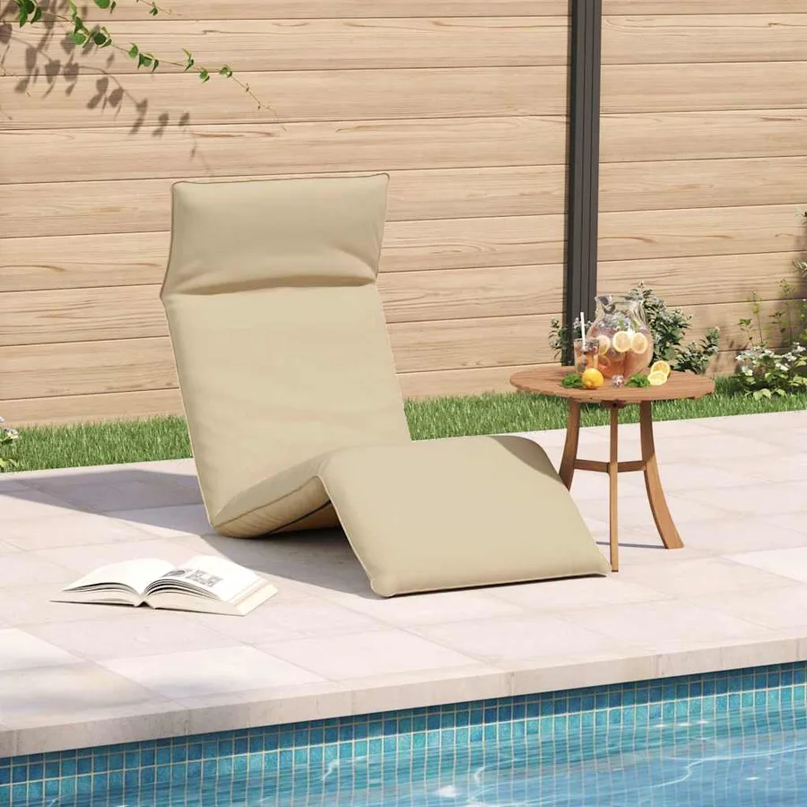Chaise longue pliante anthracite 175x54x8,5 cm tissu oxford - 14