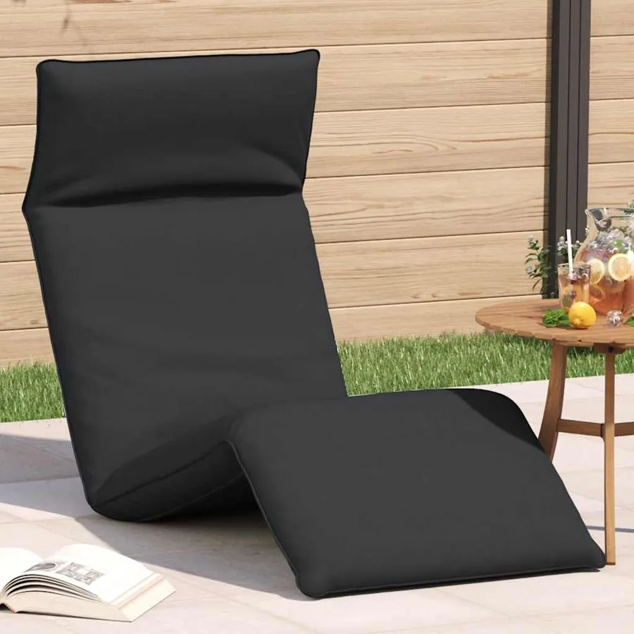 Chaise longue pliante anthracite 175x54x8,5 cm tissu oxford - 23