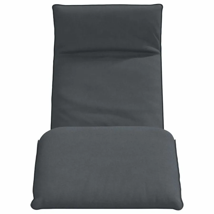 Chaise longue pliante anthracite 175x54x8,5 cm tissu oxford - 4