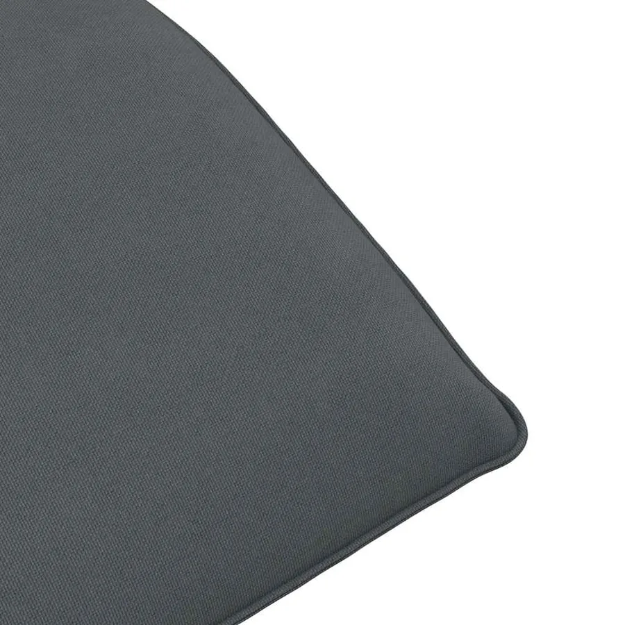 Chaise longue pliante anthracite 175x54x8,5 cm tissu oxford - 9