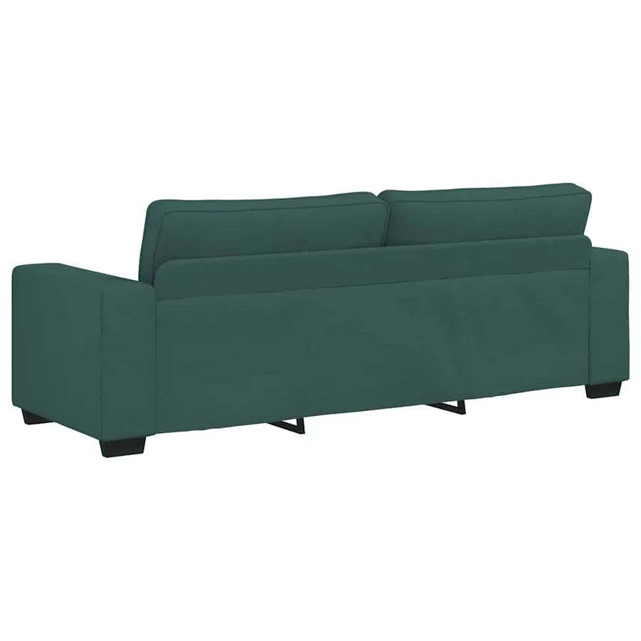 Canapé 3 places vert foncé 220 x 77 x 82 cm en tissu - 6