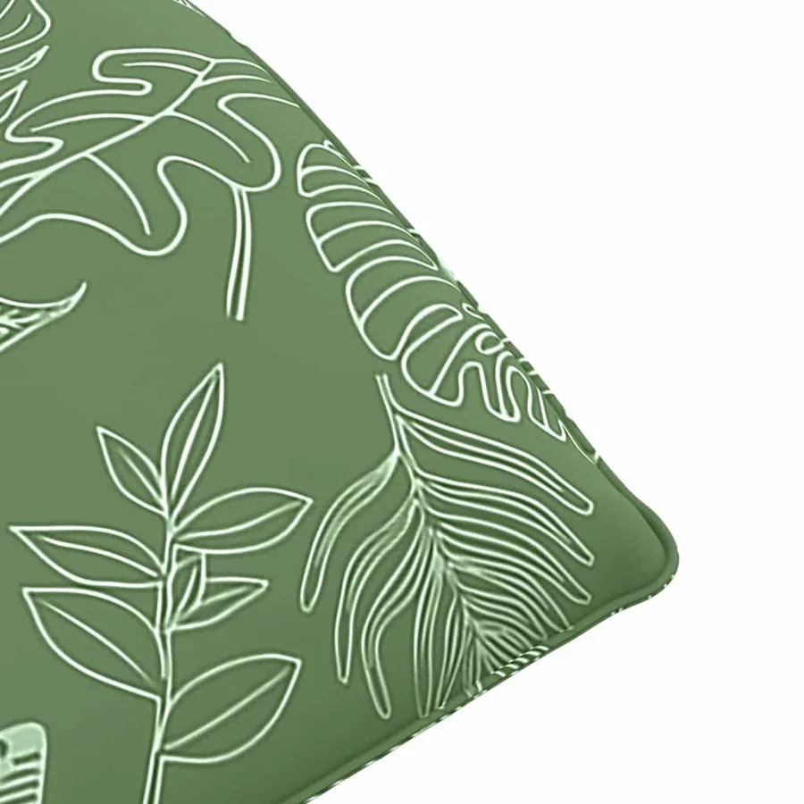 Transat pliant en tissu Oxford motif feuilles 175 x 54 x 8,5 cm - 9
