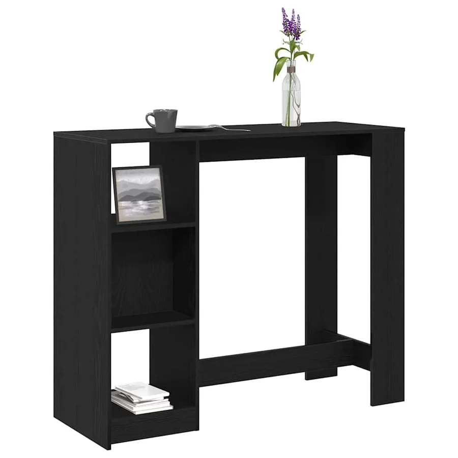 Table de bar Chêne noir 124 x 46 x 103.5 cm Bois d'ingénierie - 3