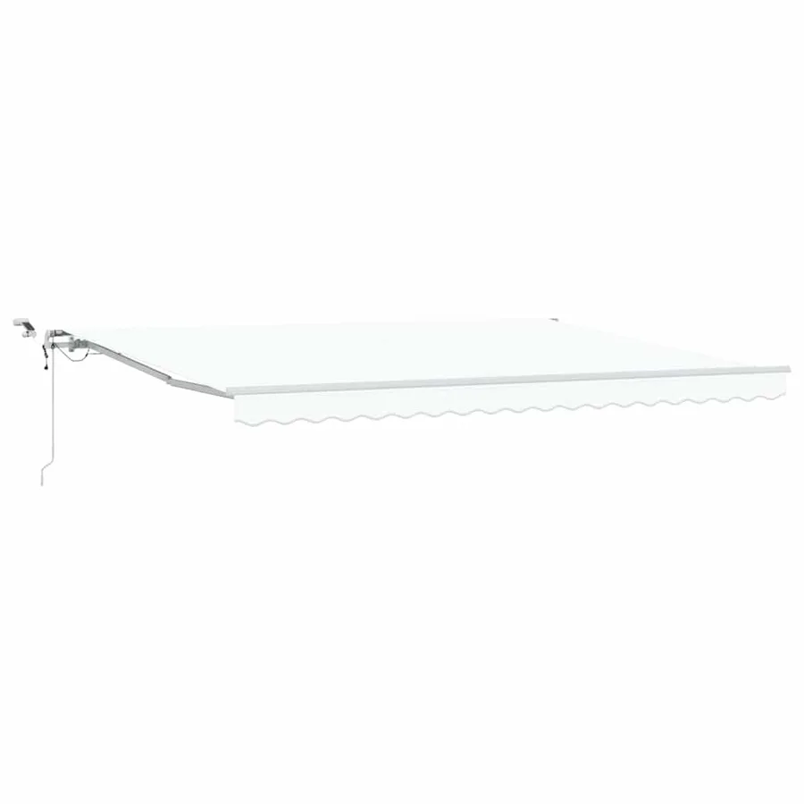 Auvent rétractable Blanc 450 × 300 cm Polyester - 2