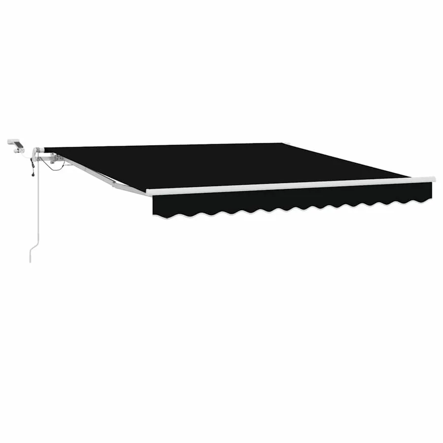 Auvent rétractable Noir 350 x 250 cm Polyester - 2