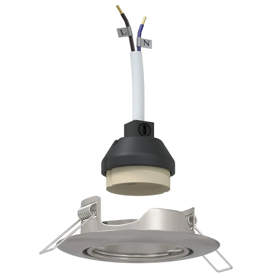 Projecteur 6 pcs Argenté 9 x 9 x 2,5 cm Métal - 2