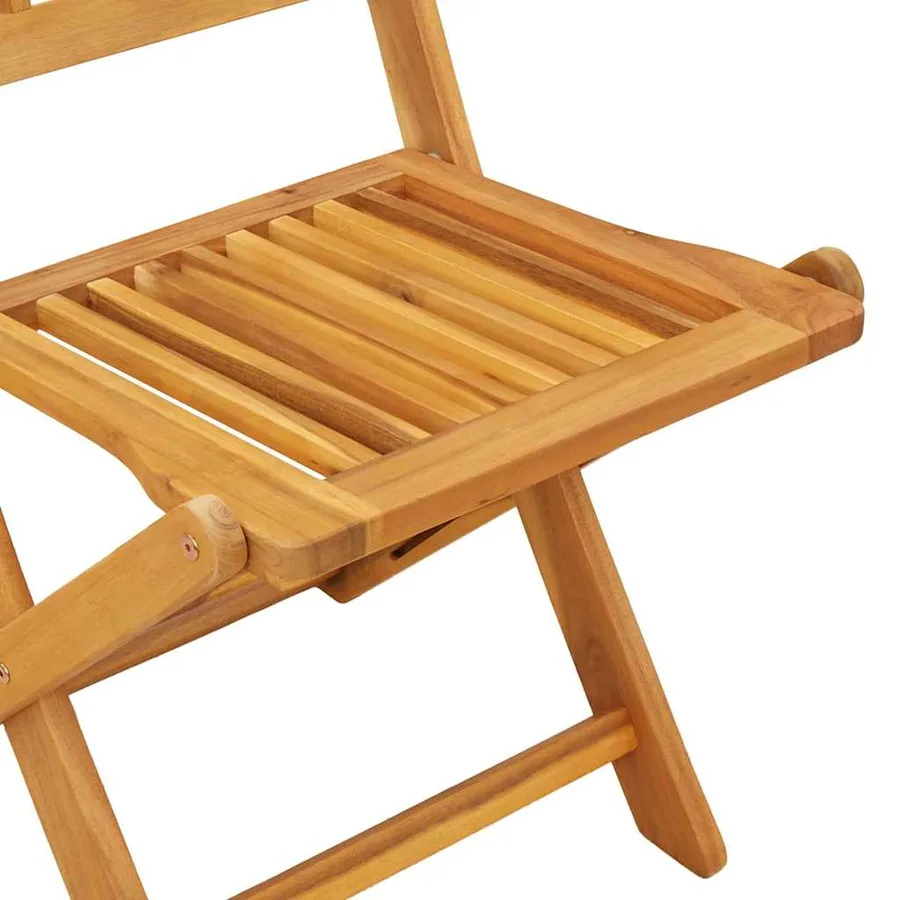 Ensemble bistro de jardin 3 pcs Marron Bois d'Acacia Massif - 10