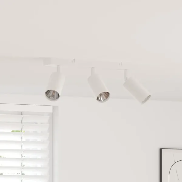 Spot de plafond avec des projecteurs Blanc 38 x 6 x 16 cm Métal