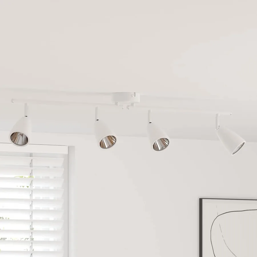 Spot de plafond Blanc 70 x 12,5 x 10,5 cm Métal