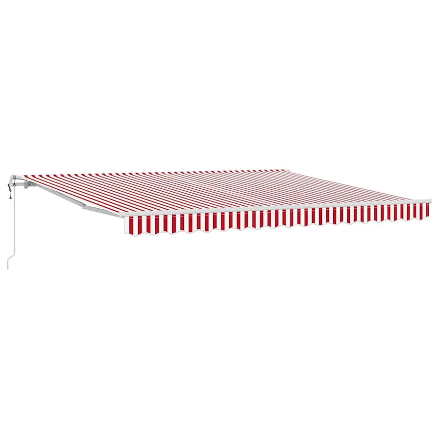 Auvent rétractable Rouge et Blanc 400 × 350 cm - 2