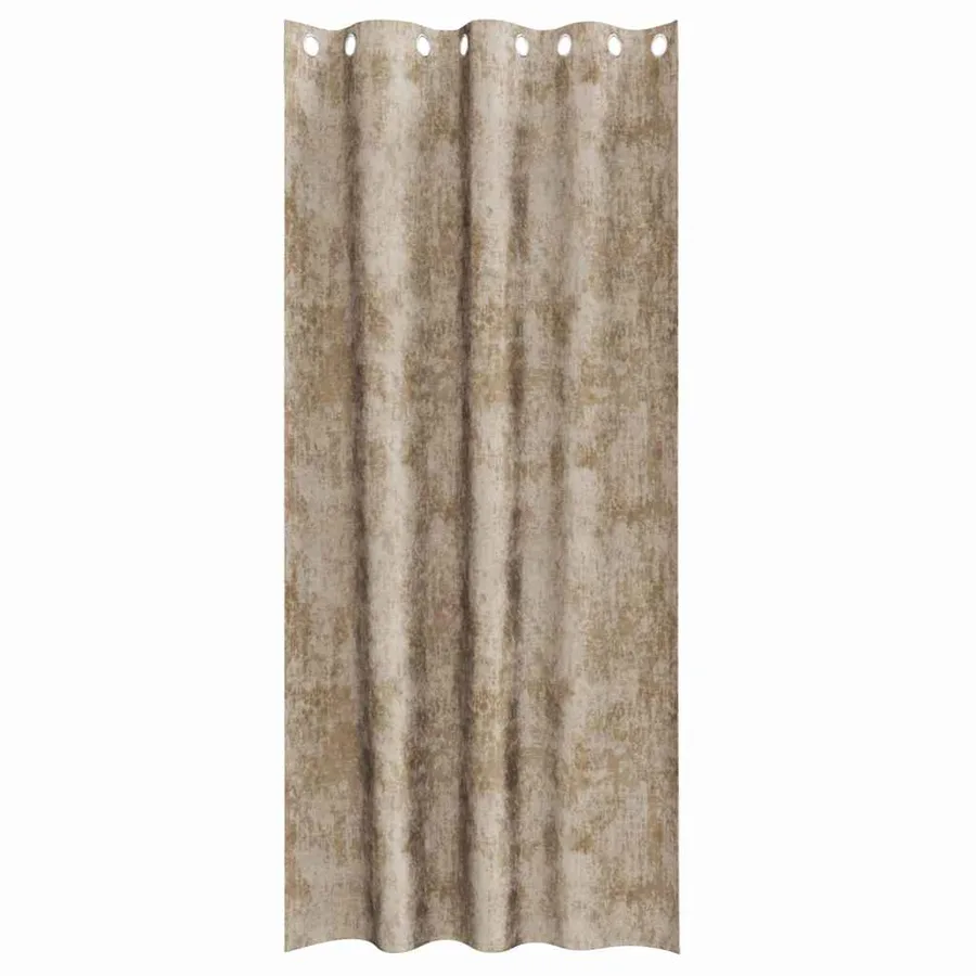 Rideaux en velours 2 pcs Champagne 260 x 140 cm Velours - 4