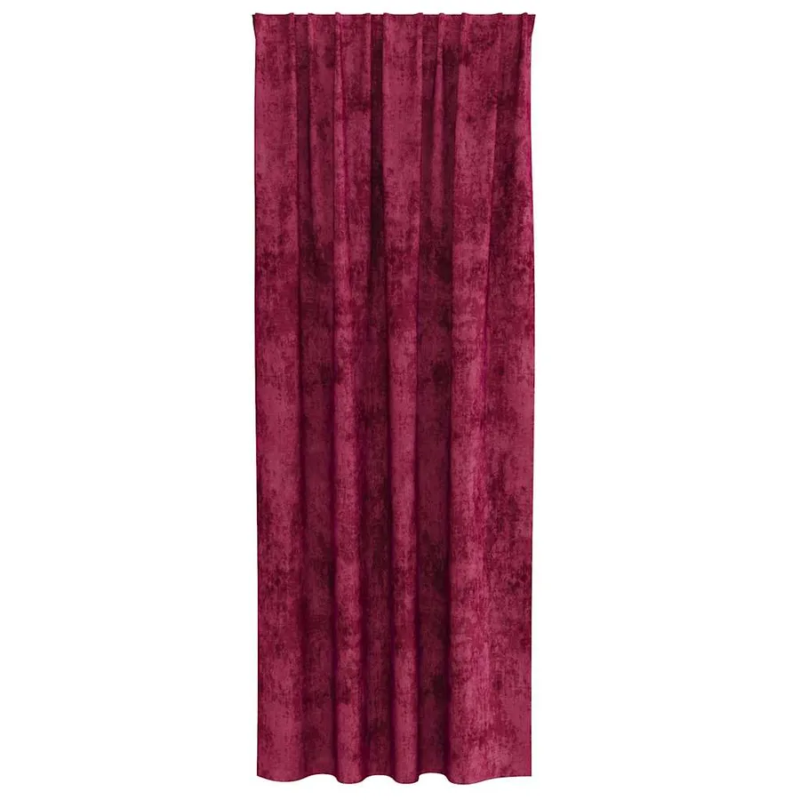 Rideaux en velours 2 pcs Rouge bordeaux 225 x 140 cm Velours - 4