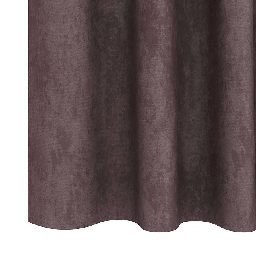Rideaux en velours 2 pcs Marron 245 x 140 cm Velours - 6