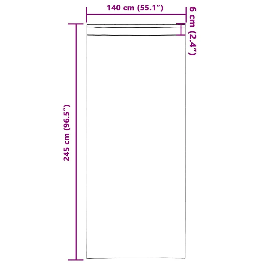 Rideaux en velours 2 pcs Marron 245 x 140 cm Velours - 9