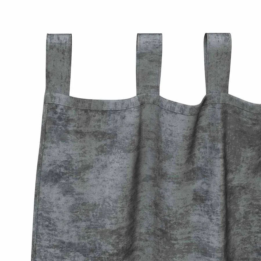 Rideaux en velours 2 pcs Gris 175 x 140 cm Velours - 5