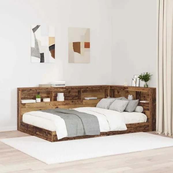 Tête de lit de rangement Bois Ancien 207,5 x 137,5 x 76,5 cm