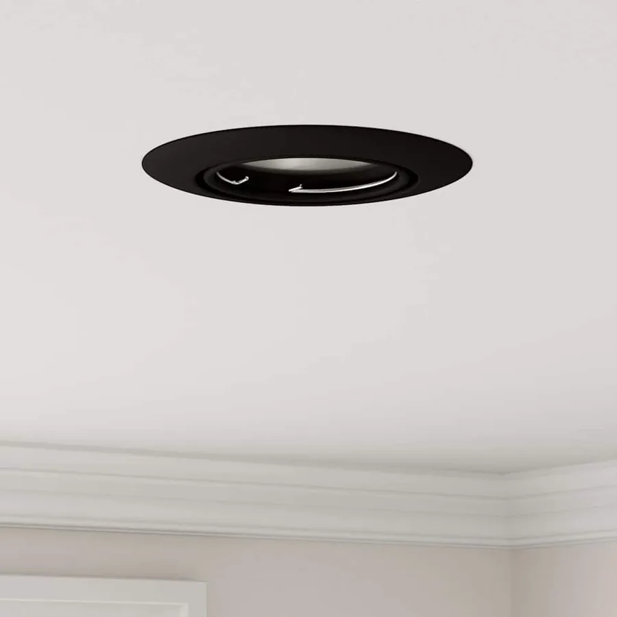 Projecteur 6 pcs Noir 9 x 9 x 2,5 cm Métal