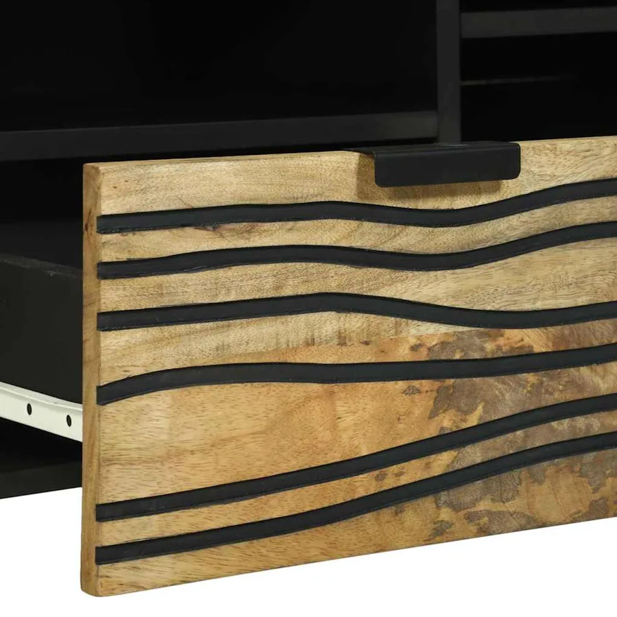 Unites TV avec tiroir Marron 100 x 33 x 46 cm Bois d'ingénierie - 7