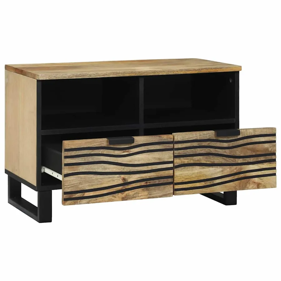 Unites TV avec tiroir Marron 70 x 33 x 46 cm Bois d'ingénierie - 2