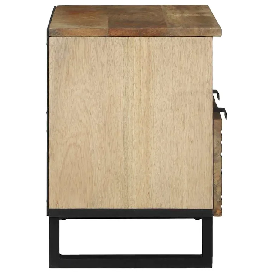Unites TV avec tiroir Marron 70 x 33 x 46 cm Bois d'ingénierie - 4