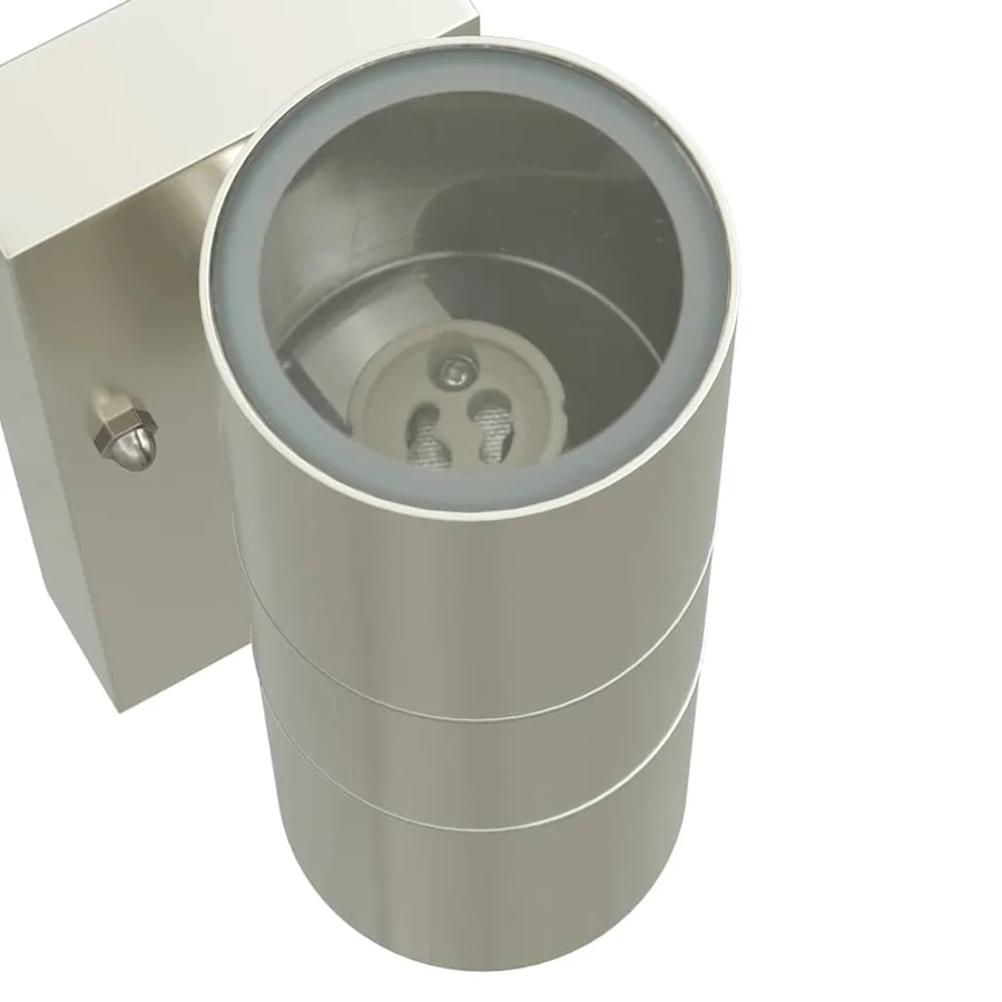 Applique Murale Extérieure Argenté 7 x 10 x 22 cm - 7