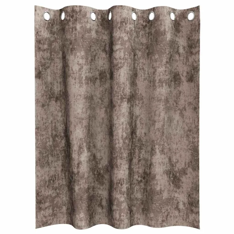 Rideaux en velours 2 pcs Cappuccino 140 x 140 cm Velours - 4