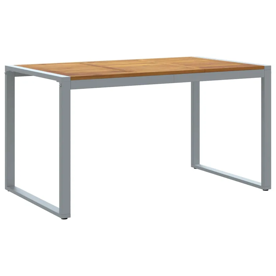Ensemble de salle à manger pour jardin 7 pcs Gris - 5
