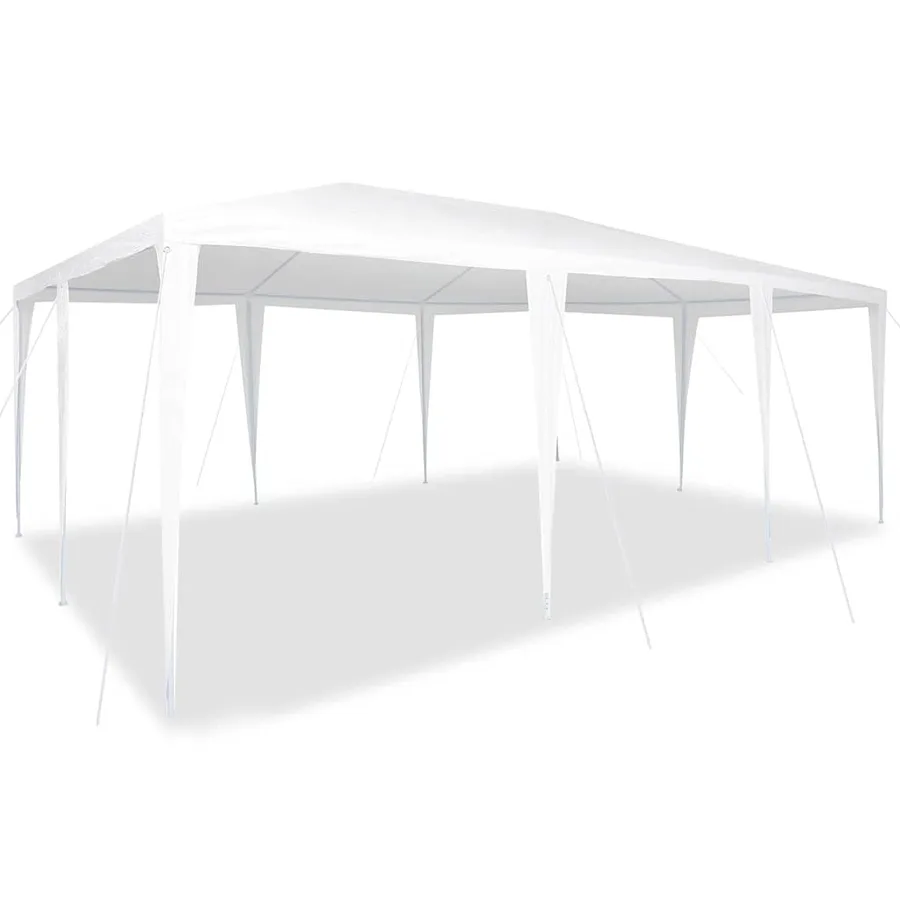 Tente de fête Blanc 600 x 400 x 266 cm Polyéthylène et acier - 3