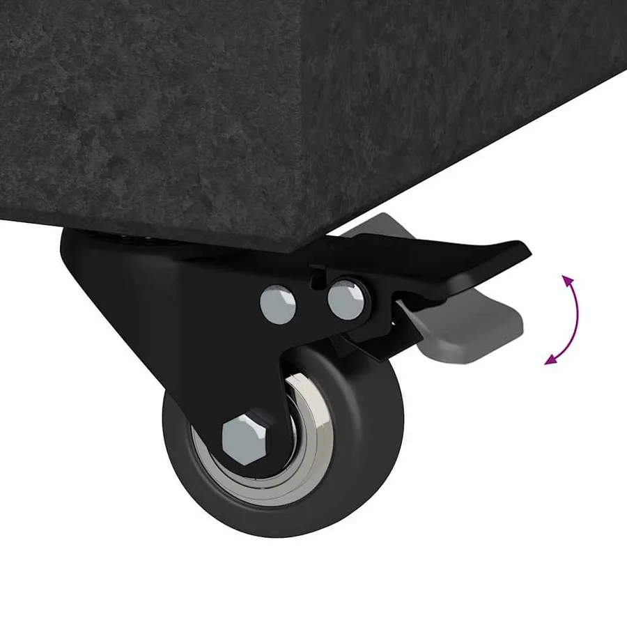 Pied de parasol 30kg Noir Granite Carré - 12
