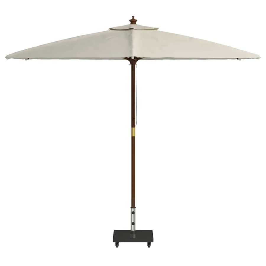Pied de parasol 30kg Noir Granite Carré - 3