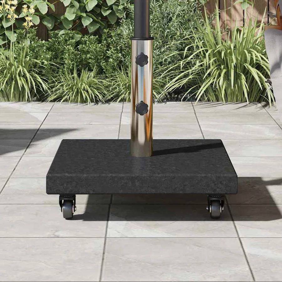 Pied de parasol 30kg Noir Granite Carré - 4