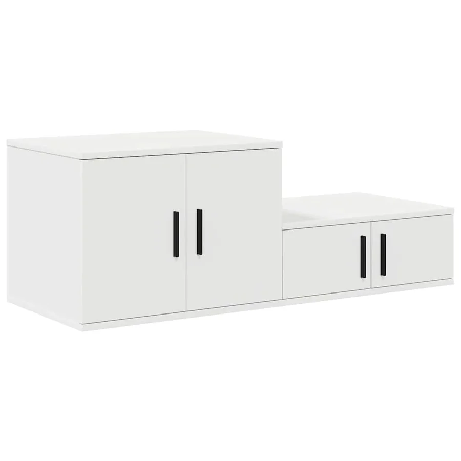 Armoire de rangement 2 pcs Blanc 108 x 41 x 40 cm - 5