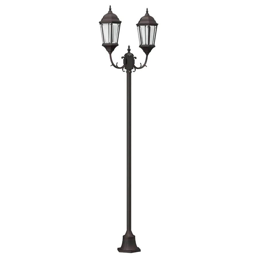 Lumière de jardin Bronze 68 x 20 x 235 cm Aluminium et verre - 2
