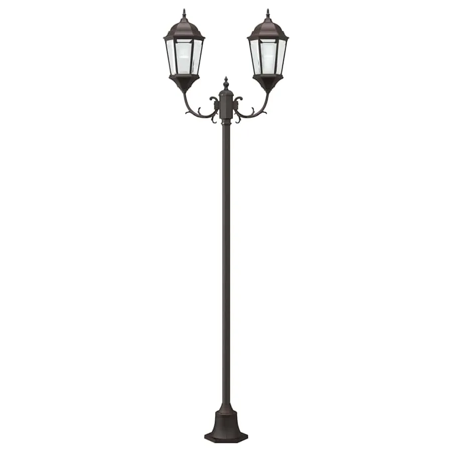 Lumière de jardin Bronze 68 x 20 x 235 cm Aluminium et verre - 4