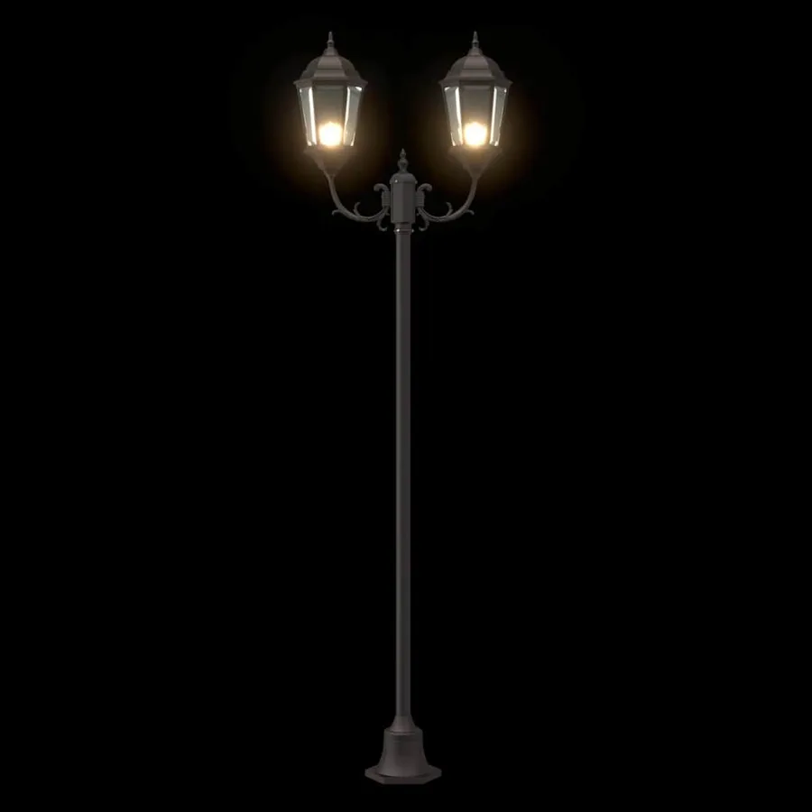 Lumière de jardin Bronze 68 x 20 x 235 cm Aluminium et verre - 7