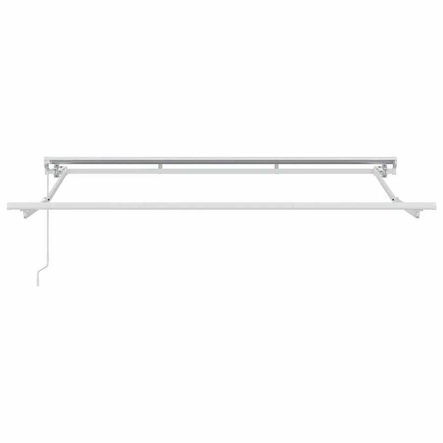 Cadre d'auvent Réglable Blanc 3 x 2 m Acier - 4