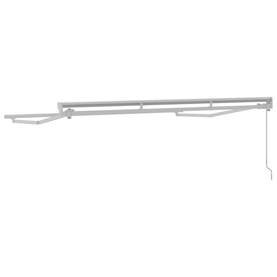 Cadre d'auvent Réglable Blanc 3 x 2 m Acier - 6