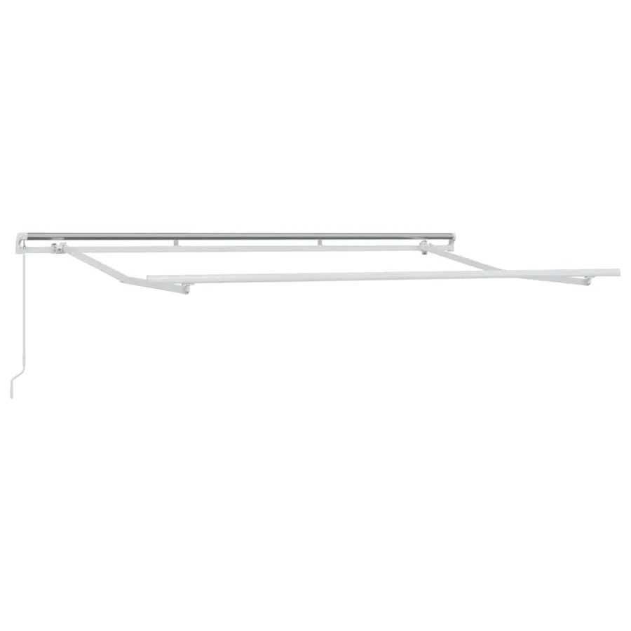 Cadre d'auvent Blanc 3,5 x 2 m Métal - 2