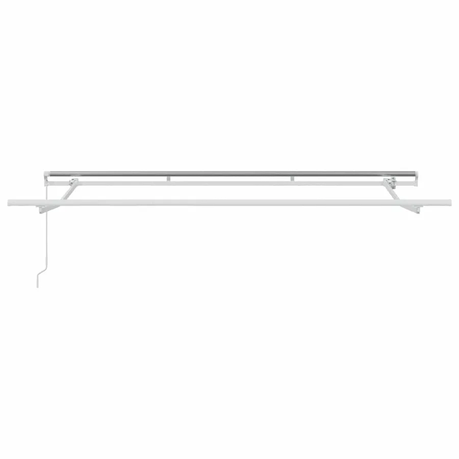 Cadre d'auvent Blanc 3,5 x 2 m Métal - 4