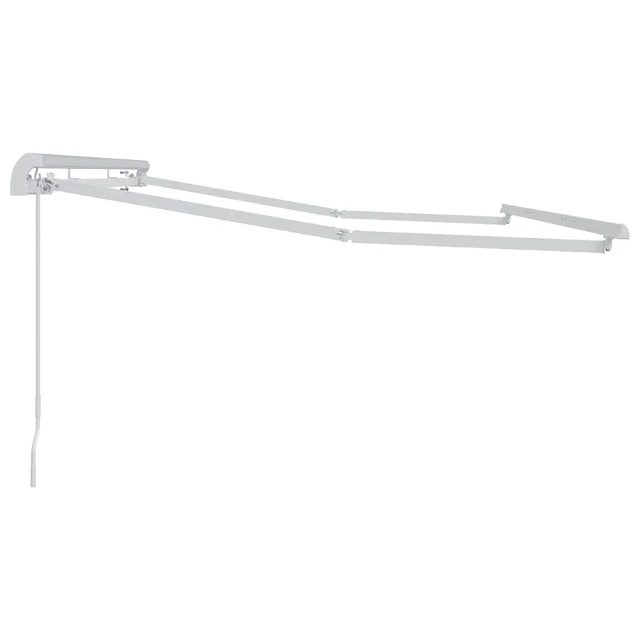 Cadre d'auvent Blanc 3,5 x 2 m Métal - 5